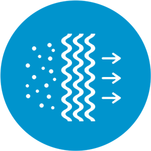 Un système multi-filtration qui unit filtre électrostatique et filtre aux charbons actifs.