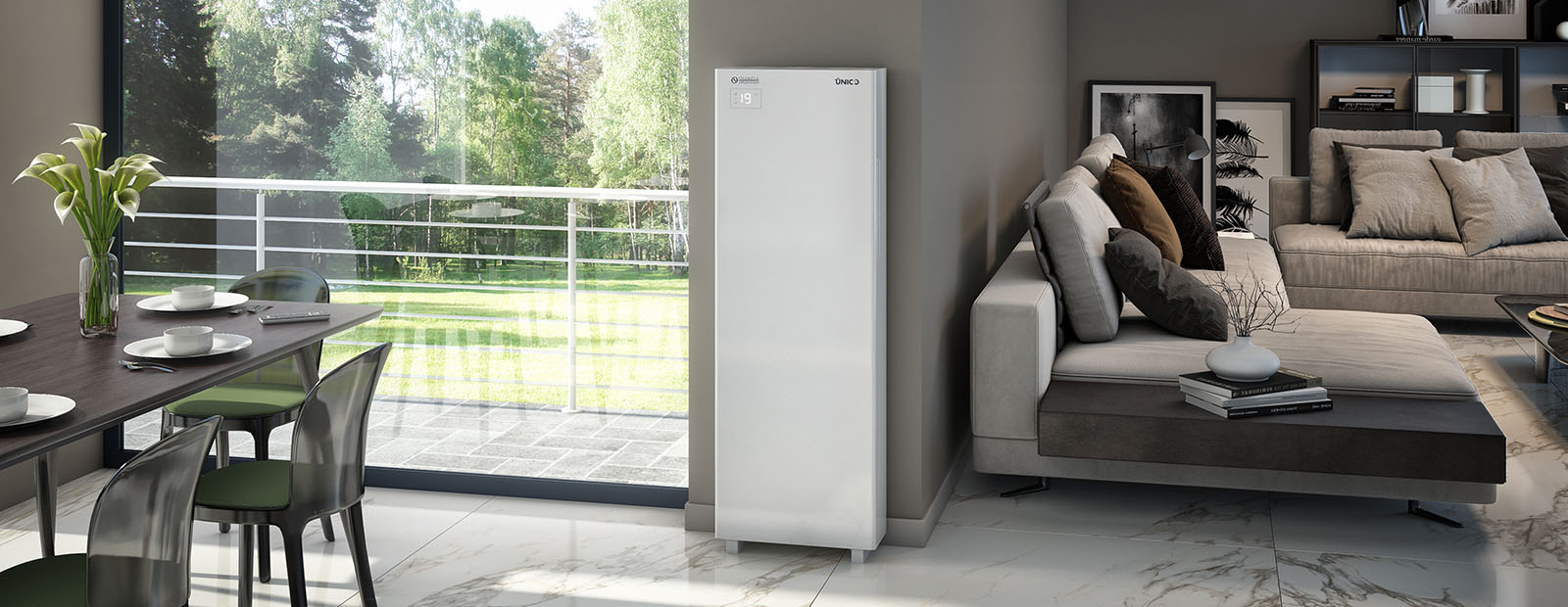 Climatiseur vertical sans unité extérieure Unico Tower — Inverter