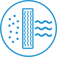 Filtre électrostatique (avec fonction anti-poussière) un filtre HEPA avec une efficacité de 99,9 % sur les particules PM 2,5 et de 99,7 % sur les PM 0,3.